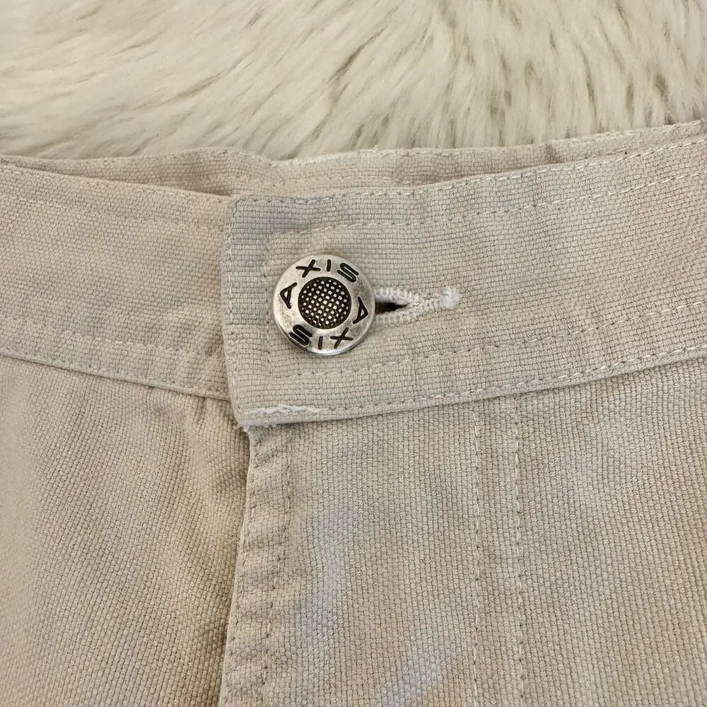 Axis Silk Flat Front Chino Shorts 38